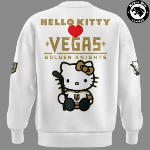 Vegas Golden Knights x Hello Kitty Hockey Cute Limited Edition Sweatshirt 3
