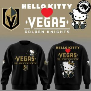 Vegas Golden Knights x Hello Kitty Hockey Cute Limited Edition Sweatshirt 4