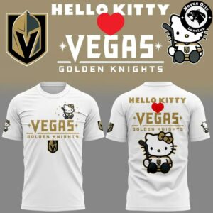 Vegas Golden Knights x Hello Kitty Hockey Cute Limited Edition T-Shirt