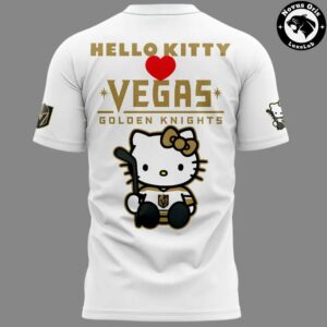 Vegas Golden Knights x Hello Kitty Hockey Cute Limited Edition T Shirt 3