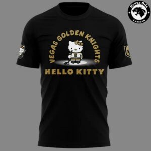 Vegas Golden Knights x Hello Kitty Hockey Cute Limited Edition T Shirt 5