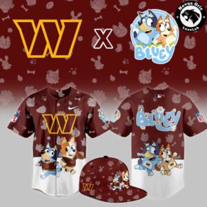 Washington Commanders x Bluey Night NFL Custom Edition Jersey