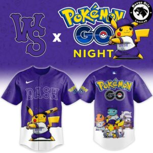 Winston Salem Dash x Pokemon GO Night Limited Edition Baseball Jersey 2