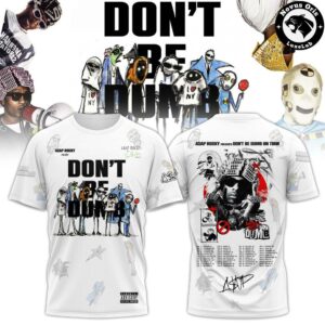 ASAP Rocky Dont Be Dumb Tour Tim Burton Collab Hip Hop T-Shirt