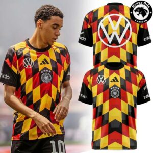 Adidas Germany 2026 World Cup Training Jersey Multicolor Geometric Men Football Shirt