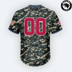 Alabama Crimson Tide Military Appreciation NCAA Camo Baseball Jersey 3