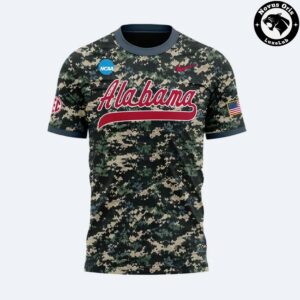 Alabama Crimson Tide Military Appreciation NCAA Camo T Shirt 2