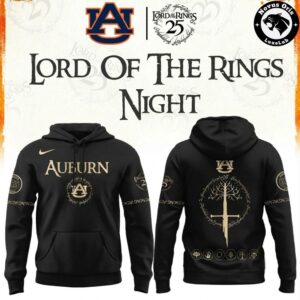 Auburn Tigers Lord Of The Rings 25th Anniversary Limited Edition Hoodie