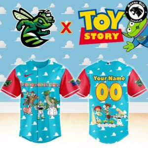Augusta GreenJackets x Toy Story Night Pixar Cartoon Custom Baseball Jersey 2