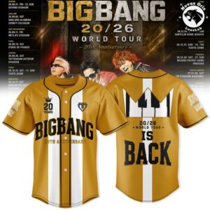 BIGBANG VIP 20th Anniversary World Tour Baseball Jersey 3