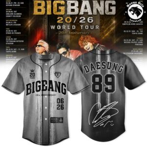 BIGBANG World Tour 2026 Baseball Jersey 3