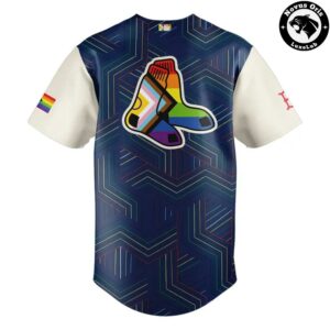 Boston Red Sox Pride Night Progress Rainbow Flag Limited Edition Baseball Jersey 3