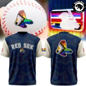 Boston Red Sox Pride Night Progress Rainbow Flag Limited Edition T-Shirt