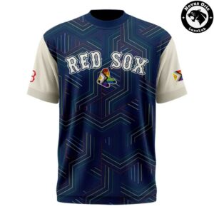 Boston Red Sox Pride Night Progress Rainbow Flag Limited Edition T Shirt 2
