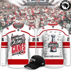 Carolina Hurricanes 2026 Stanley Cup 2 Time Champions Limited Jersey 1