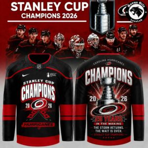 Carolina Hurricanes 2026 Stanley Cup Champions 20 Years in the Making Jersey 2