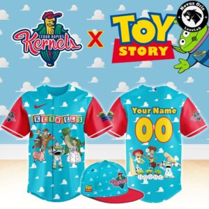 Cedar Rapids Kernels x Toy Story Night Woody Buzz Lightyear Baseball Jersey 1
