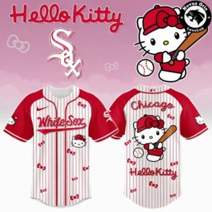 Chicago White Sox x Hello Kitty Night Fan Gift Apparel Limited Edition Baseball Jersey 5