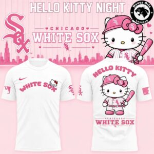 Chicago White Sox x Hello Kitty Night Fan Gift Apparel Limited Edition T-Shirt