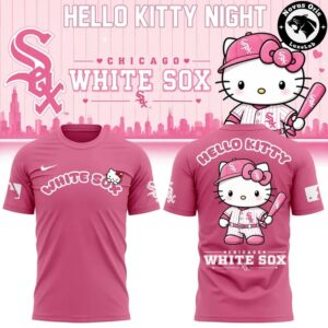 Chicago White Sox x Hello Kitty Night Fan Gift Apparel Limited Edition T Shirt 2