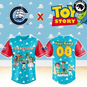 Columbus Clippers x Toy Story Night Woody Buzz Lightyear Custom Baseball Jersey 2