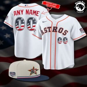 Custom Houston Astros USA 250 Baseball Jersey