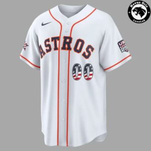 Custom Houston Astros USA 250 Baseball Jersey 2