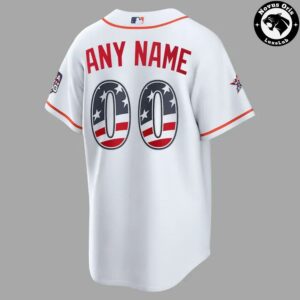 Custom Houston Astros USA 250 Baseball Jersey 3