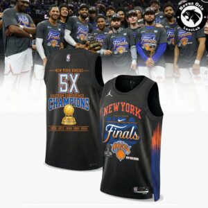 Custom New York Knicks 5X Eastern Conference Champions Jersey