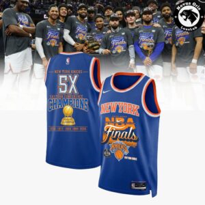 Custom New York Knicks 5X Eastern Conference Champions Jersey