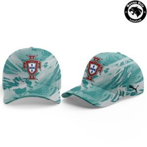 Custom Portugal National Team 2026 World Cup Mint Green Wave Soccer Jersey 3