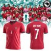 Custom Portugal National Team 2026 World Cup Mint Green Wave Soccer Jersey Custom Portugal National Team 2026 World Cup Mint Green Wave Soccer Jersey