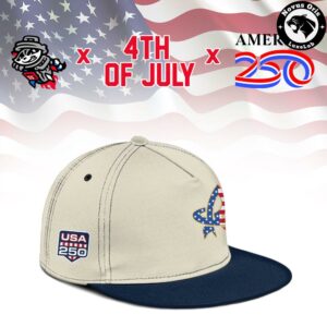Custom Rocket City Trash Pandas America 250 4th of July Jersey 3