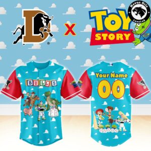 Durham Bulls x Toy Story Night Woody Buzz Lightyear Custom Baseball Jersey 2