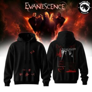 Evanescence Fallen Sanctuary 2026 World Tour Hoodie 3