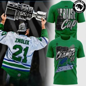 Everblades Raise The Cup 5-Time Kelly Cup Champions Graphic Shirt