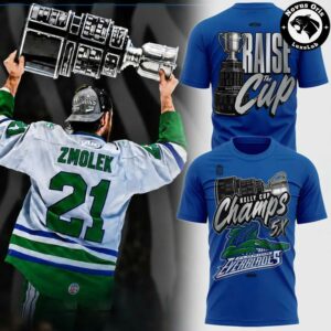 Everblades Raise The Cup 5 Time Kelly Cup Champions Graphic Shirt 3