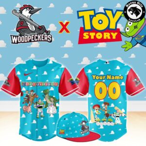 Fayetteville Woodpeckers x Toy Story Night Pixar Cartoon Custom Baseball Jersey