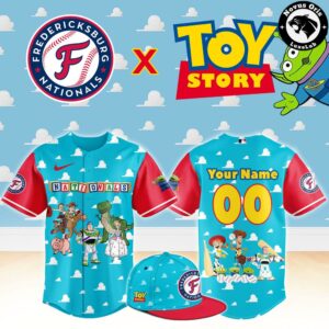 Fredericksburg Nationals x Toy Story Night Pixar Cartoon Custom Baseball Jersey