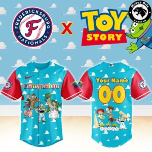 Fredericksburg Nationals x Toy Story Night Pixar Cartoon Custom Baseball Jersey 2
