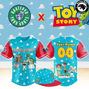 Hartford Yard Goats x Toy Story Night Personalized Woody Buzz Lightyear Jersey
