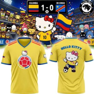 Hello Kitty Colombia Soccer Jersey – Sanrio Football Shirt Limited Edition