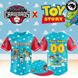 Hickory Crawdads x Toy Story Night Pixar Cartoon Custom Baseball Jersey