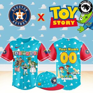 Houston Astros x Toy Story Night Woody Buzz Lightyear Custom Baseball Jersey