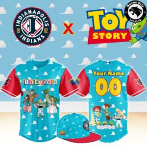 Indianapolis Indians x Toy Story Night Woody Buzz Lightyear Custom Baseball Jersey