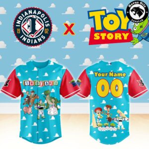 Indianapolis Indians x Toy Story Night Woody Buzz Lightyear Custom Baseball Jersey 2