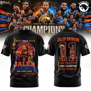 Jalen Brunson #11 Finals MVP Knicks 2026 NBA Champions T-Shirt