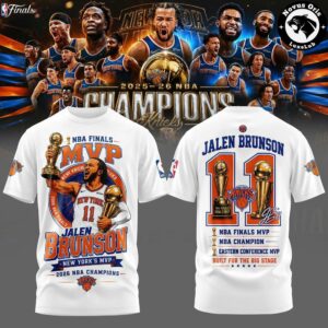 Jalen Brunson #11 Finals MVP Knicks 2026 NBA Champions T-Shirt