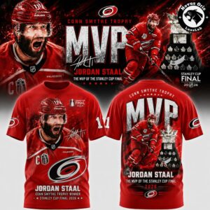 Jordan Staal 2026 Stanley Cup Champions MVP Carolina Hurricanes T-Shirt