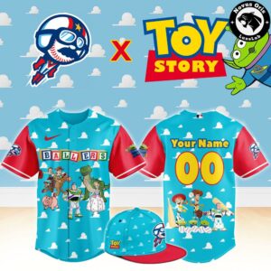 Kannapolis Cannon Ballers x Toy Story Night Pixar Cartoon Custom Baseball Jersey